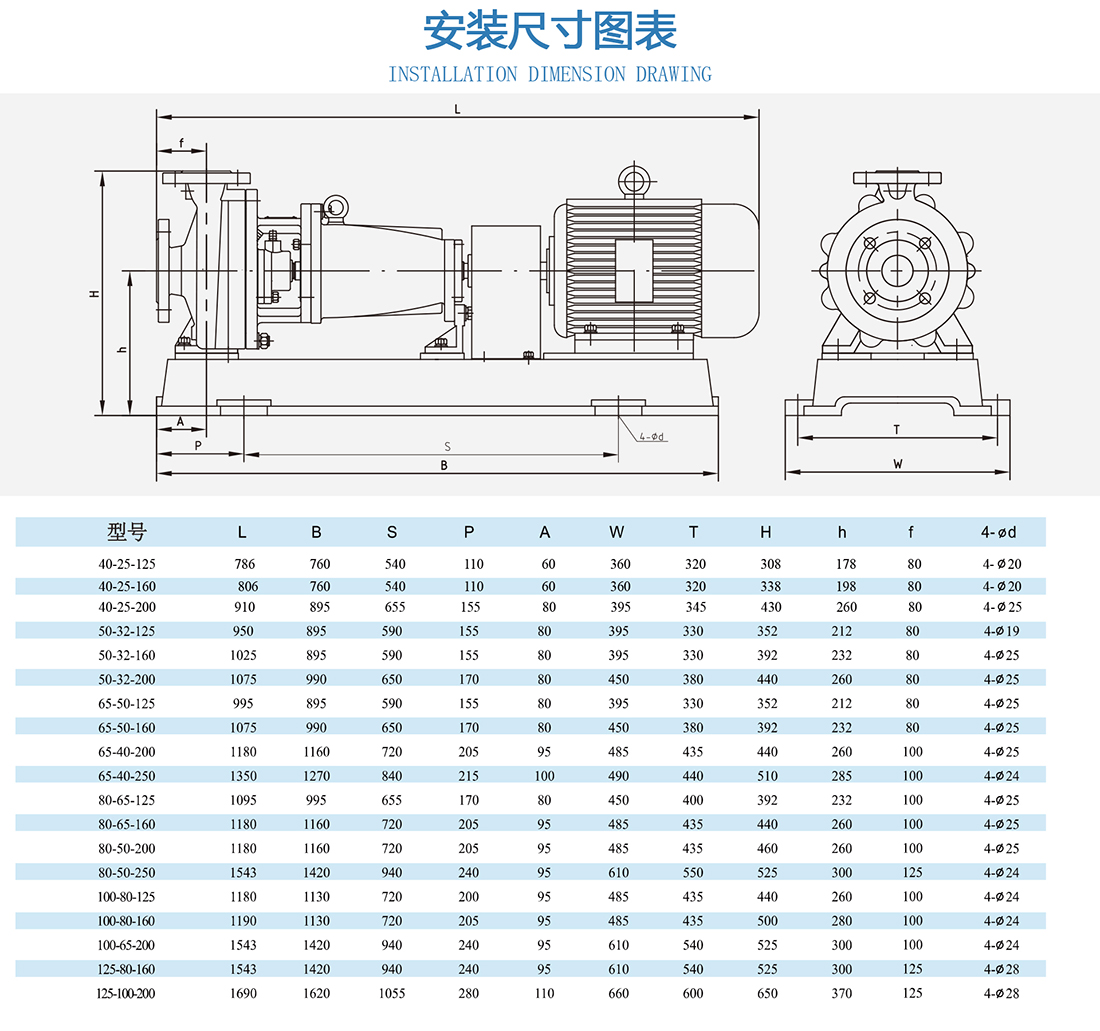 離心泵的安裝圖
